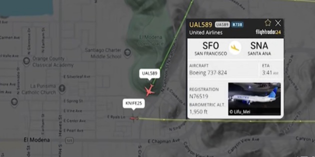 ABD’de Uçak İle Helikopter Birbirine Teğet Geçti